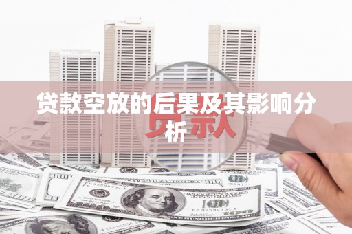 湖西贷款空放的后果及其影响分析
